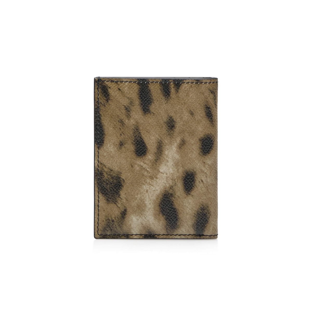 Carteras Pequeñas Tom Ford Distressed Leopard Print Folding Cardholder Hombre Leopardo | 80QBEMLKZ