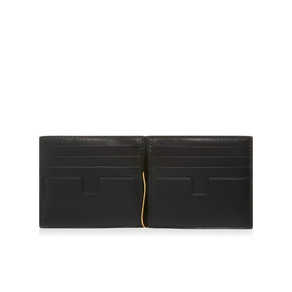 Carteras Pequeñas Tom Ford Printed Alligator Money Clip Wallet Hombre Negros | 10UCNRHSG