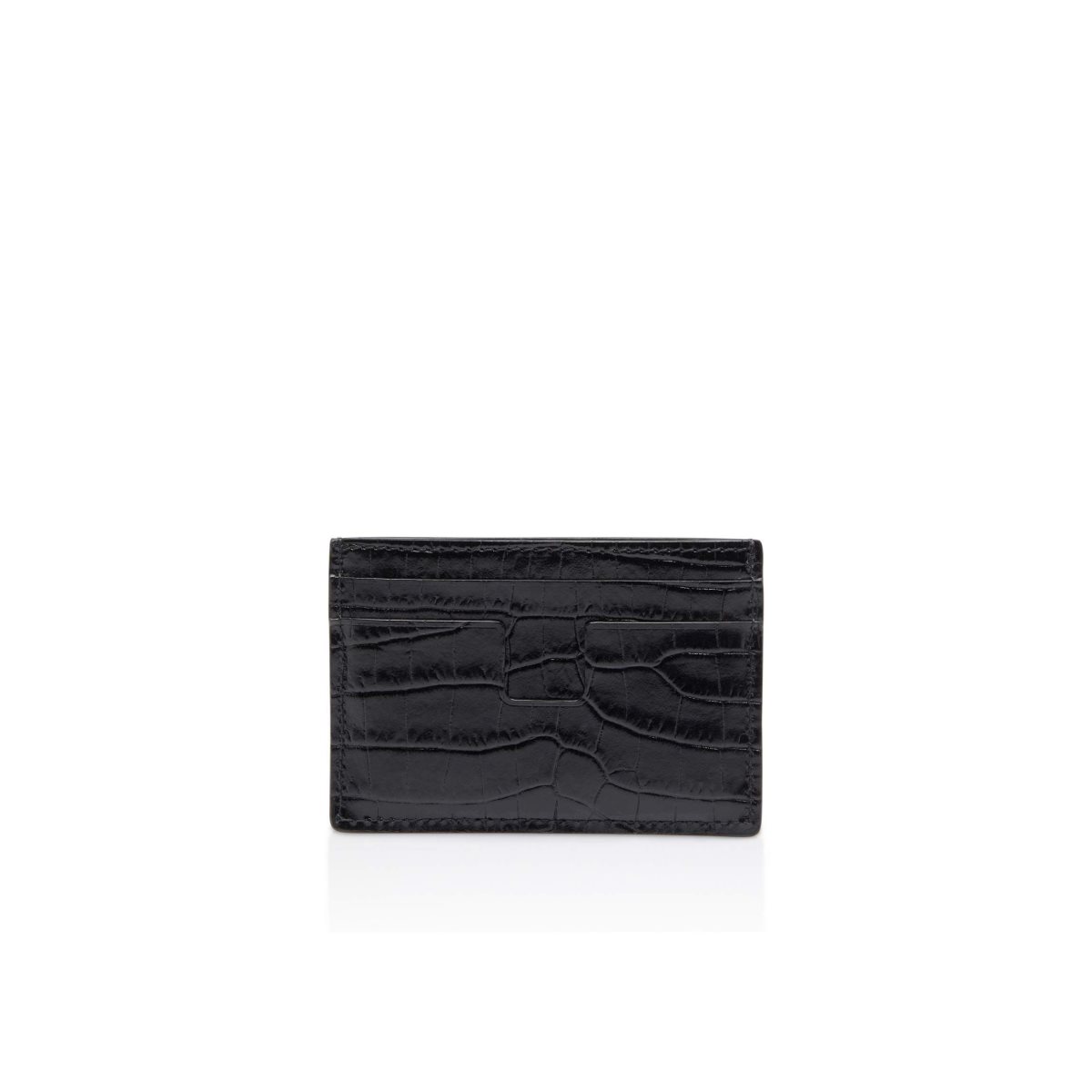 Carteras Pequeñas Tom Ford Printed Alligator Classic Cardholder Hombre Negros | 51RFDMOZQ