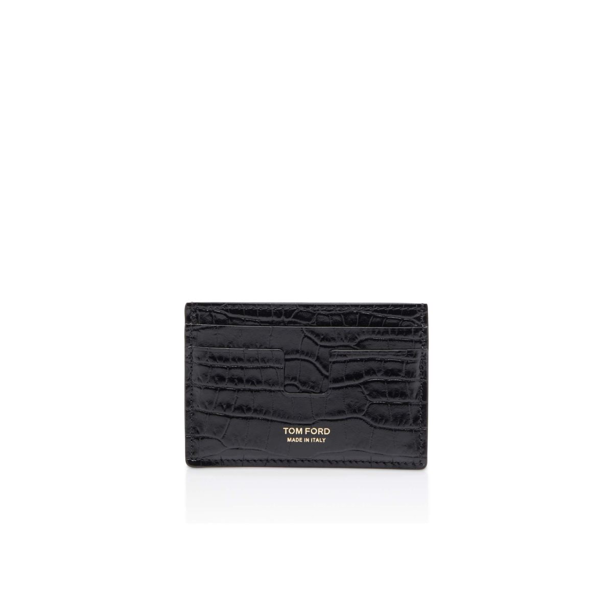 Carteras Pequeñas Tom Ford Printed Alligator Classic Cardholder Hombre Negros | 51RFDMOZQ