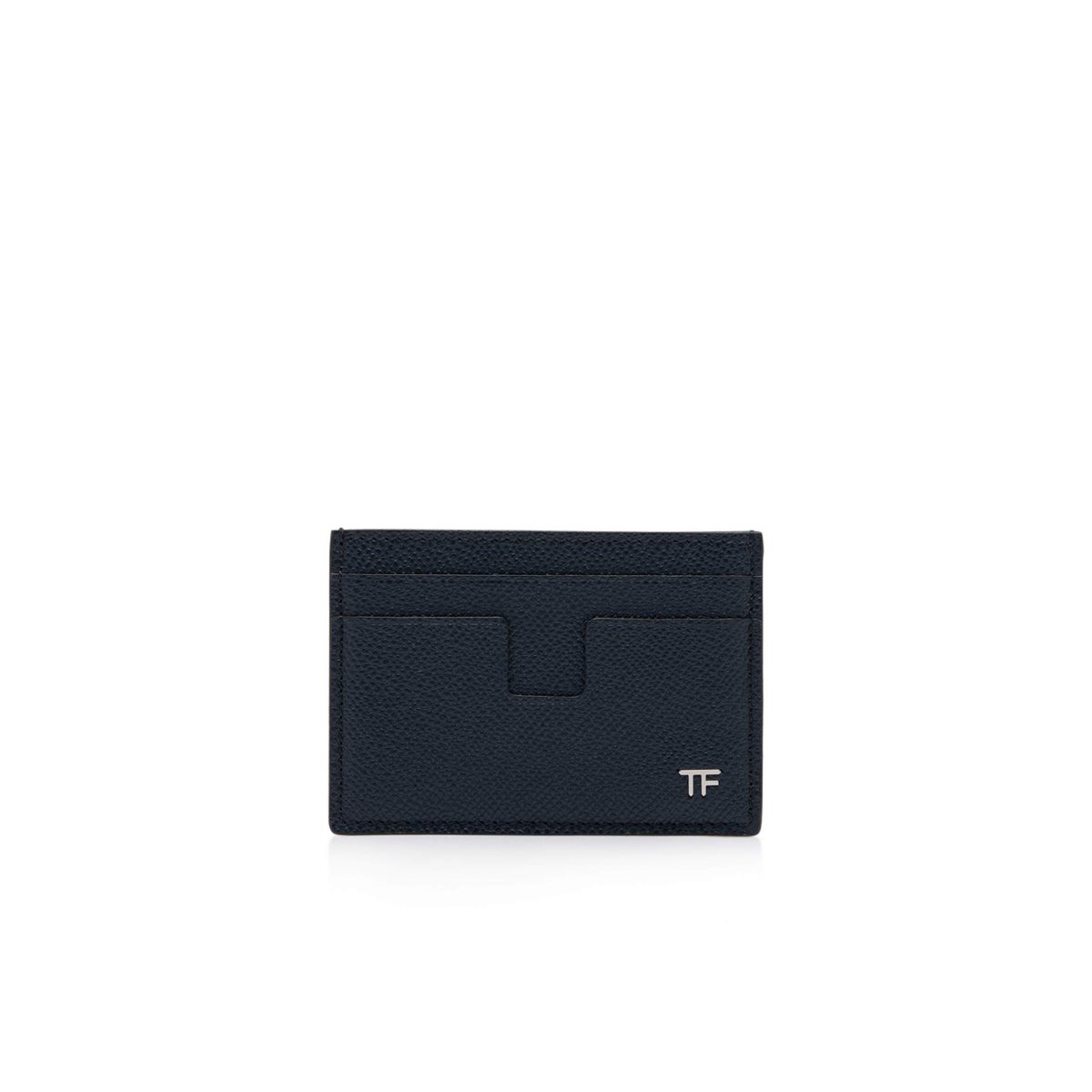 Carteras Pequeñas Tom Ford Small Grain Cuero Money Clip Cardholder Hombre Azules | 38HBQGOLA