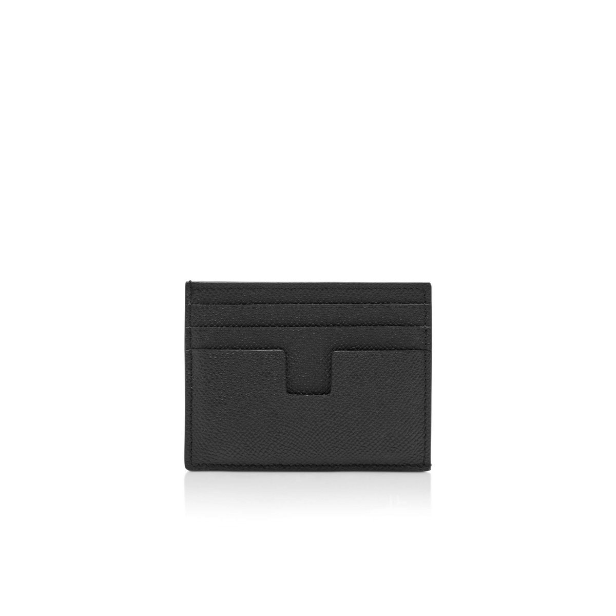 Carteras Pequeñas Tom Ford Small Grain Cuero Cardholder Hombre Negros | 52ADTPSMQ