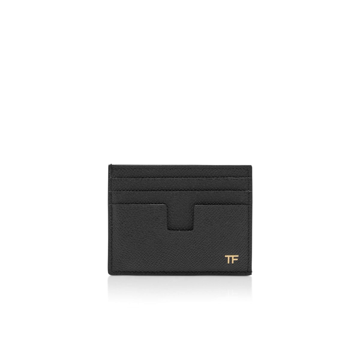 Carteras Pequeñas Tom Ford Small Grain Cuero Cardholder Hombre Negros | 52ADTPSMQ