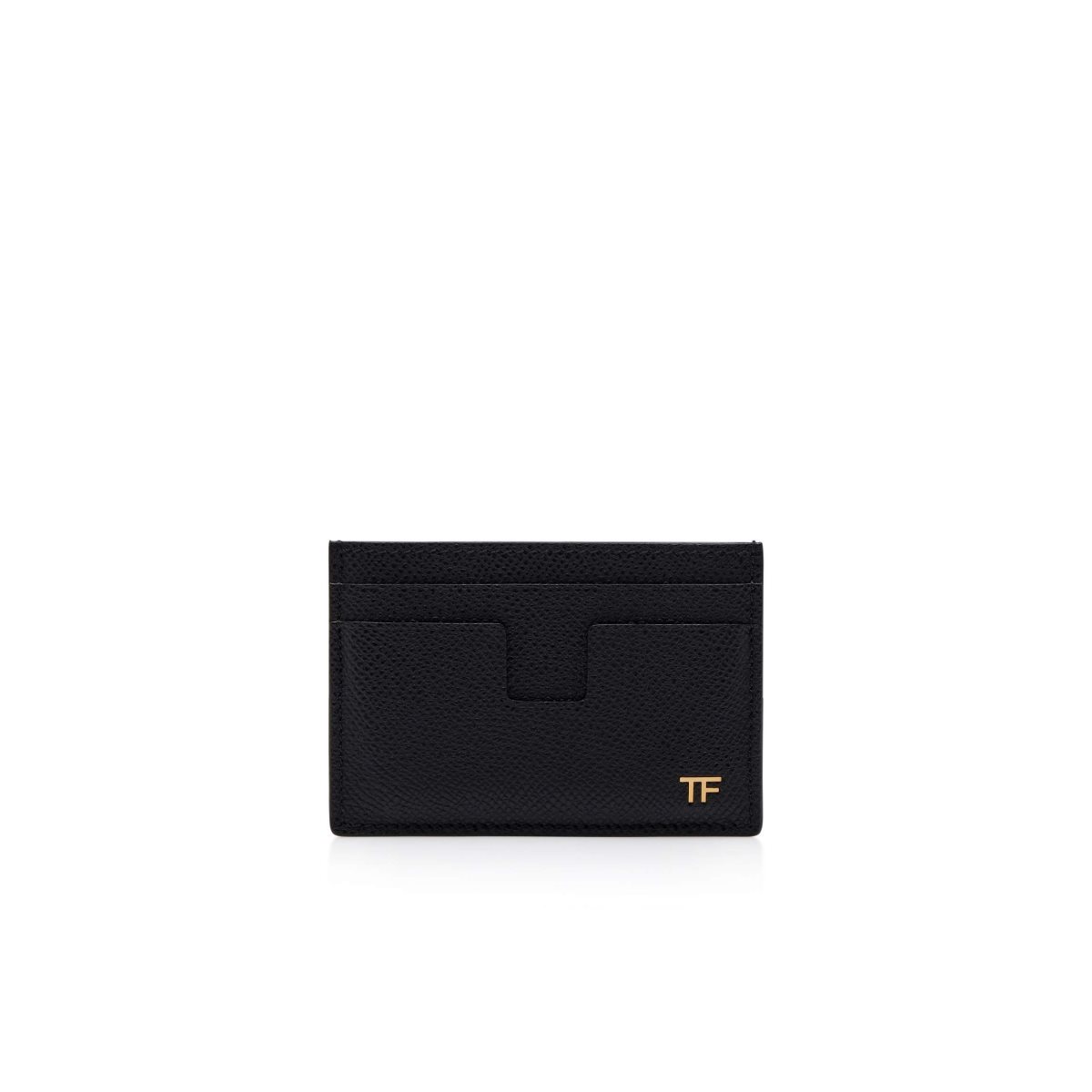 Carteras Pequeñas Tom Ford Small Grain Cuero Cardholder Hombre Negros | 69KTBVLOC