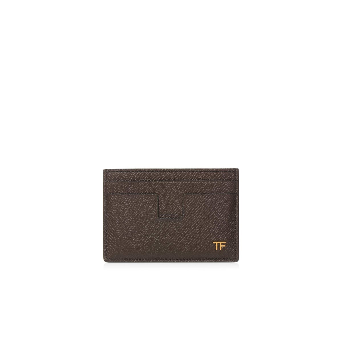 Carteras Pequeñas Tom Ford Small Grain Cuero Cardholder Hombre Marrom | 93XWFOUZV