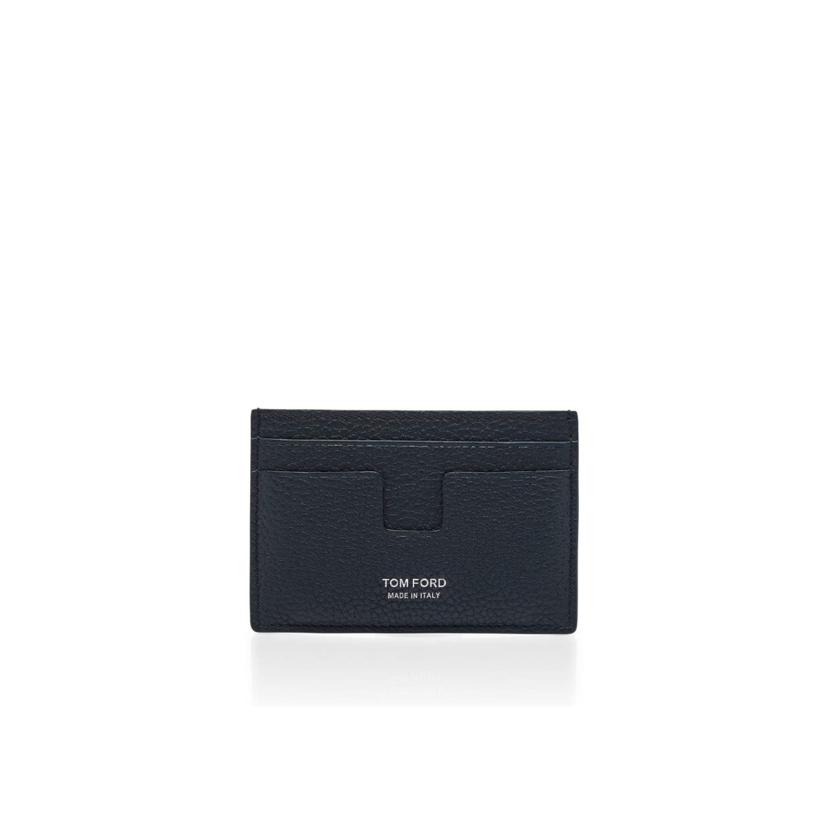 Carteras Pequeñas Tom Ford Soft Grain Cuero Classic Cardholder Hombre Azules | 07NUAJGOZ