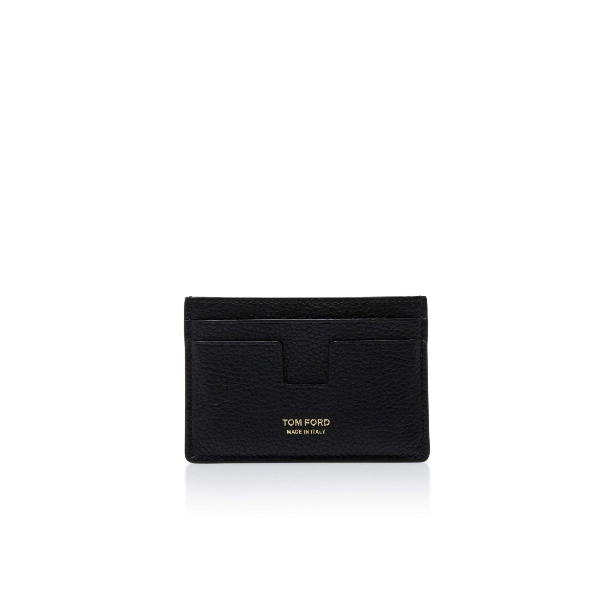 Carteras Pequeñas Tom Ford Soft Grain Cuero Cardholder Hombre Negros | 90JQIEGVT