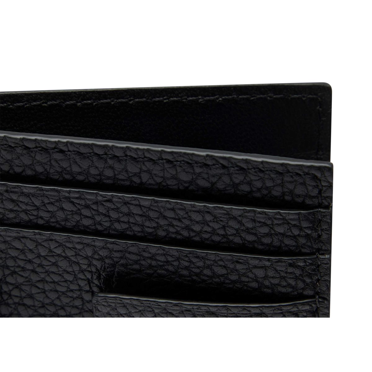 Carteras Pequeñas Tom Ford Two-tone Grain Cuero Cardholder Hombre Negros Marrom | 09SRPAWNC