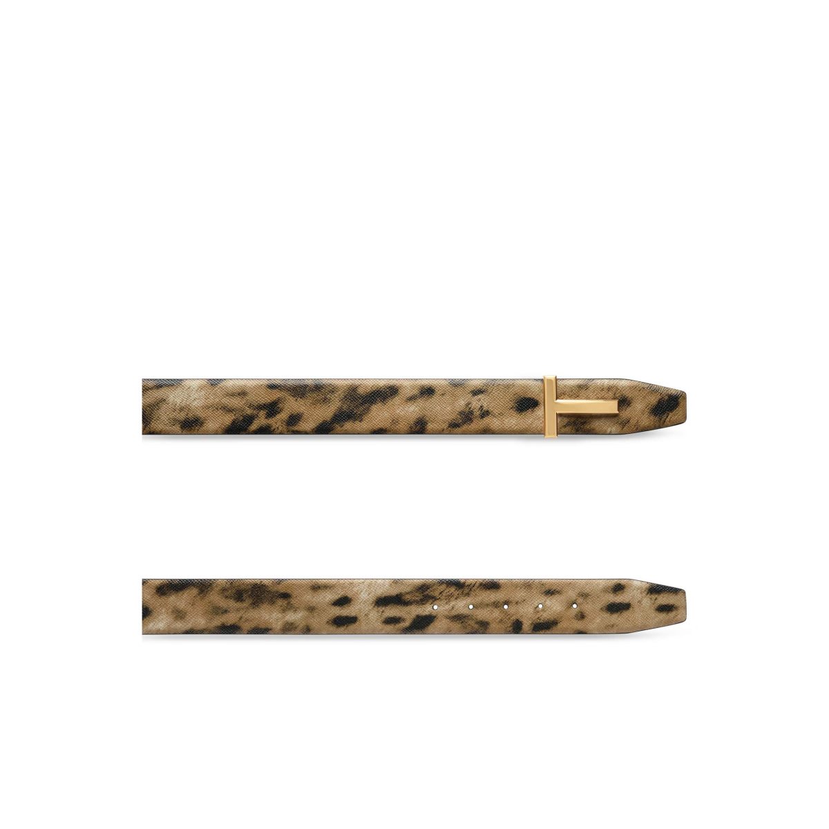 Cinturones Tom Ford Distressed Leopard Print T Icon Hombre Leopardo | 80MKCNDAI