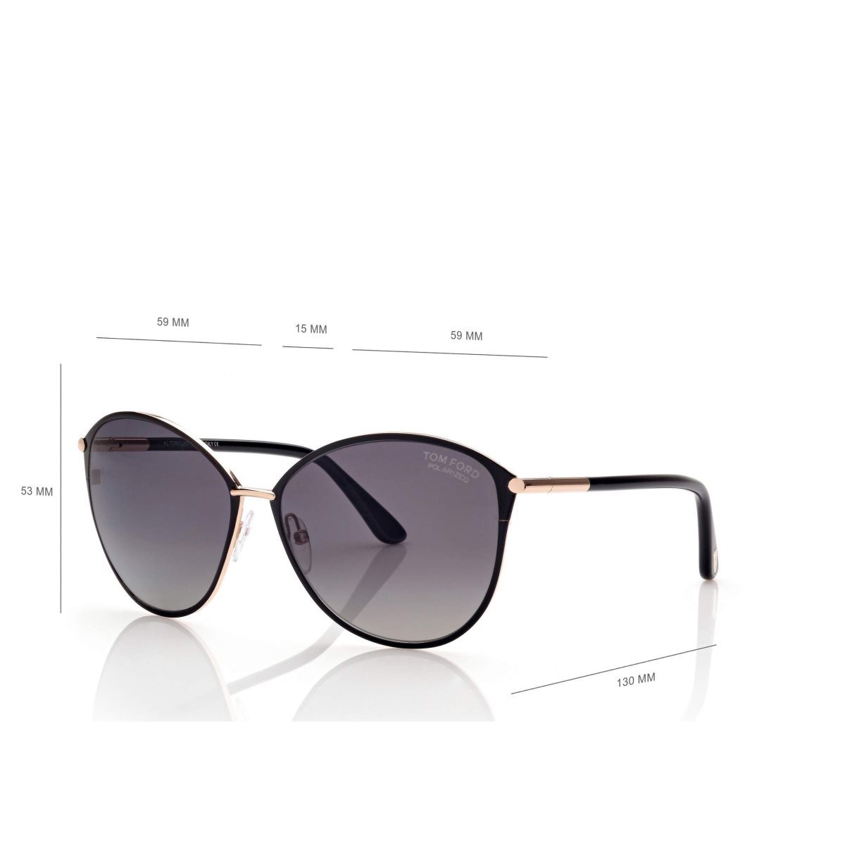 Lentes De Sol Tom Ford Polarized Penelope Mujer Rosas Dorados | 95UDWKVZR