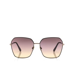 Lentes De Sol Tom Ford Claudia Mujer Negros | 30YTGXBLO