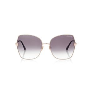 Lentes De Sol Tom Ford Farah Mujer Dorados | 45DZFTIUK