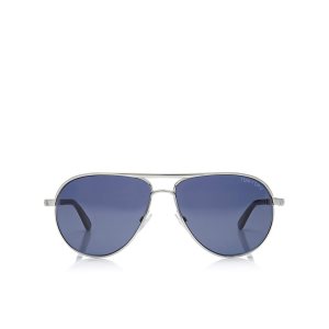 Lentes De Sol Tom Ford Marko Aviator Mujer Rhodium | 95VFCPTHD