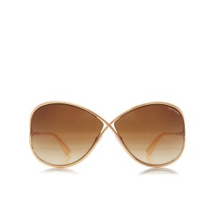 Lentes De Sol Tom Ford Miranda Oversized Soft Square Mujer Rosas Dorados | 43LUDHJQP