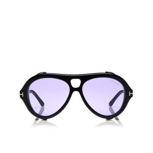 Lentes De Sol Tom Ford Neughman Mujer Negros Morados | 19FGUNEAT