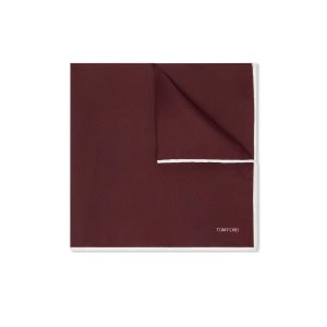 Pañuelos De Bolsillo Tom Ford Silk Hombre Vino | 64IXJVEHN